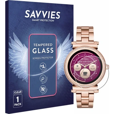 Afbeelding van Savvies Glas Screenprotector voor Michael Kors Access Sofie Gehard Beschermglas 9H