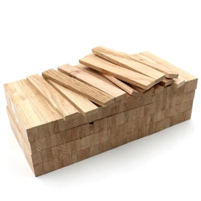 Afbeelding van 80 stuks houten stangen 22 x 8 160 mm eiken los voor knutselen en (rood eiken, mm)