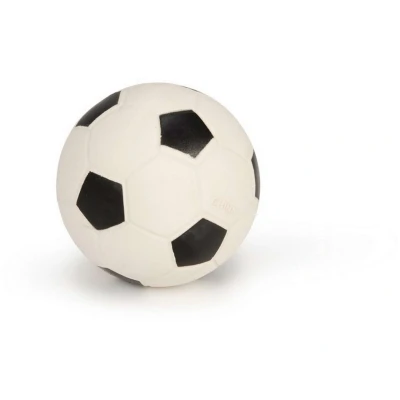 Afbeelding van Beeztees Latex voetbal zwart/Wit