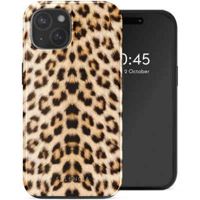Afbeelding van Selencia Hoesje Geschikt voor iPhone 15 Vivid Backcover MagSafe Wild Leo