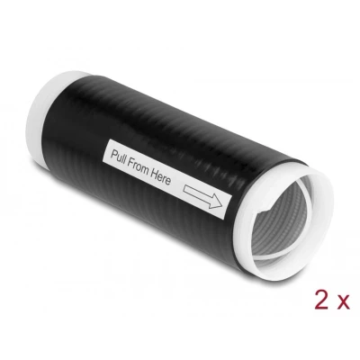 Afbeelding van Delock Cold Shrink Tube 45 mm x 130 2 pcs black