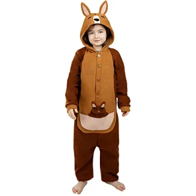 Afbeelding van FUNIDELIA Kangaroe Onesie Kostuum 146 158 cm