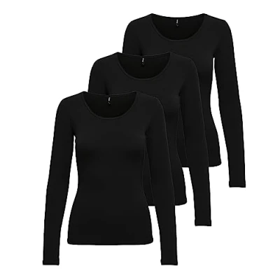 Afbeelding van Only Onllive Love Life L/S Oneck Top Noos JRS Dames T shirt