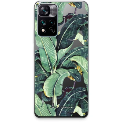 Afbeelding van Case Company® hoesje geschikt voor Xiaomi 11i Bananenbladeren Soft Cover Telefoonhoesje Bescherming aan alle Kanten en Schermrand