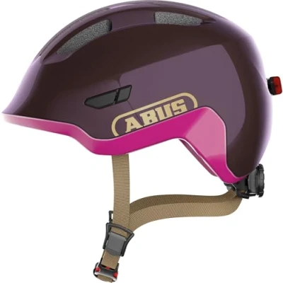 Afbeelding van Fietshelm Abus Smiley 3.0 Ace Led maat M Paars