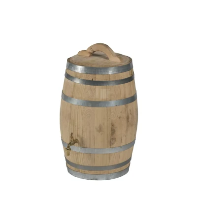 Afbeelding van Regenton 50 liter nieuw met verchroomde kraan losse deksek handvat Vatenhandel Stijf