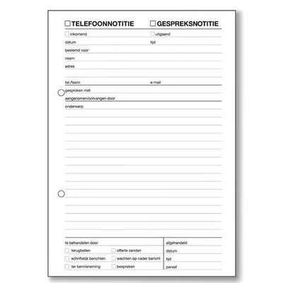 Afbeelding van Sigel Expres Message books Telefoonblok, A5, 100 vel (krimp 5 stuks)