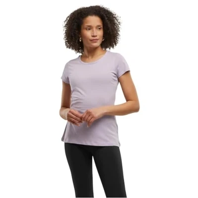 Afbeelding van Damesshirt &#039;Basic Tee&#039; met ronde hals Lilac M