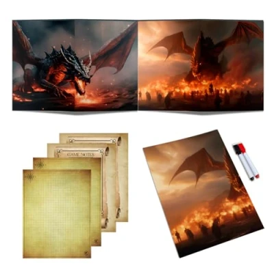 Afbeelding van Power Beast Kerker, DM scherm, gaming kerkers en draken, D&amp;D Master Screen, Dungeon Master, DND, 5e