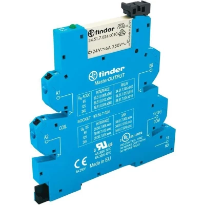 Afbeelding van Finder 39.51.0.024.0060 Koppelrelais 24 V/DC, V/AC 6 A 1x NO 1 stuk(s)