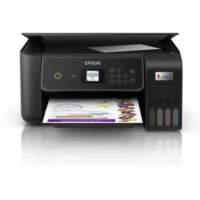 Image de Epson EcoTank ET 2870 Imprimante multifonctions couleur jet d&#039;encre ITS A4 (support) jusqu&#039;à 10 ppm (impression) 100 feuilles Wi Fi, USB noir