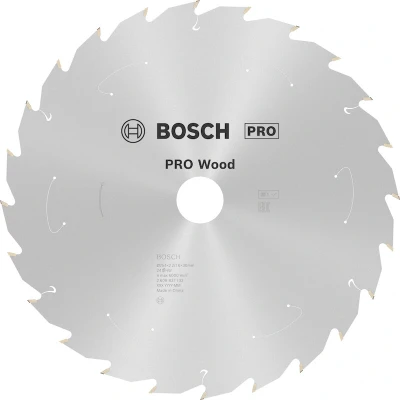Afbeelding van Bosch Accessories 2608837733 Hardmetaal cirkelzaagblad 254 x 30 mm Aantal tanden: 24 1 stuk(s)
