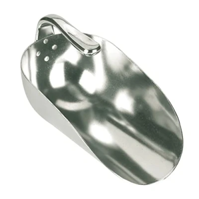 Image de Pelle manche aluminium supérieur, 2000 g, MS Schippers, Silver Convient aux Chêvres Moutons l&#039;élevage d&#039;animaux