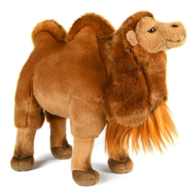 Afbeelding van Uni Toys Kameel staand 25 cm (hoogte) Pluche kameel, vertrapt Knuffel