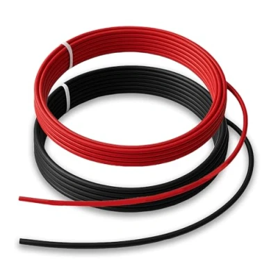 Afbeelding van Premium X FLRY B Lot de câbles asymétriques pour véhicules, motos, remorques, caravanes 10 m, 2,5 mm², rouge/noir