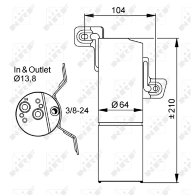Afbeelding van Droger, airconditioning NRF 33303