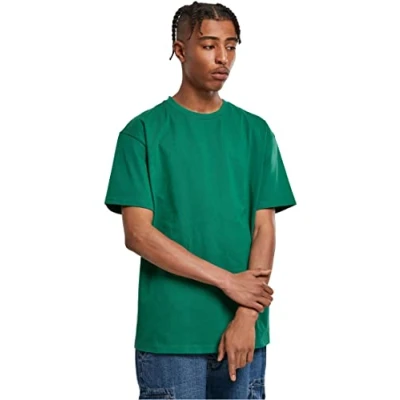 Image de Urban Classics Homme T shirt Thé surdimensionné lourd, vert, L