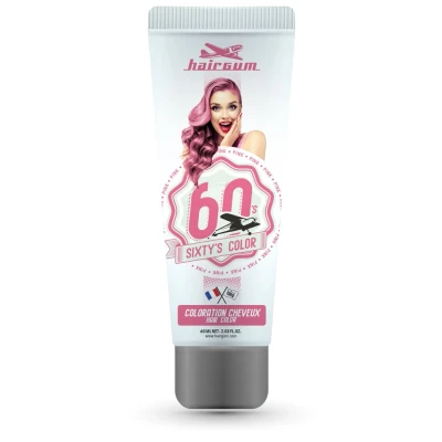 Afbeelding van Hairgum Sixty&#039;s Color Pink 60ml Haibu by Kapperskorting.com