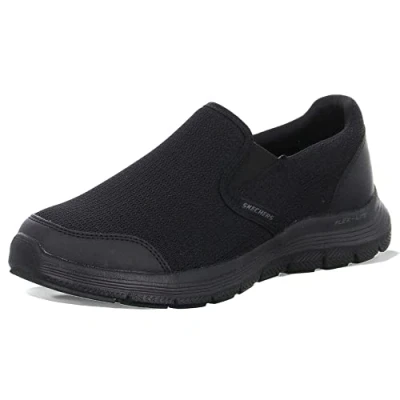 Afbeelding van Skechers Sport FLEX Advantage 4.0 Instappers black, Heren, Maat: 45, Black Imitatieleer/ textiel