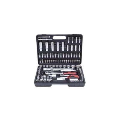 Afbeelding van KS TOOLS 911.0708 Doppenset 108 Chroom vanadium staal 1/2, 1/4duim Met ratelfunctie Vierkant