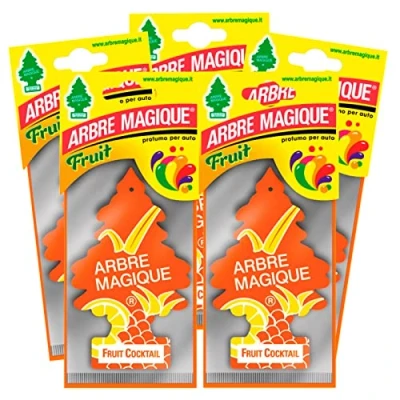 Afbeelding van Arbre Magique Mono, autogeur, fruitcocktailgeur, frisse en delicate geur, Durara tot 7 weken, gemaakt in Italië, 5 stuks