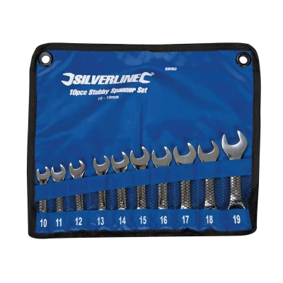 Afbeelding van Silverline Steeksleutel Set 10 t/m 19 mm delig