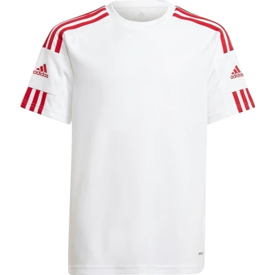 Afbeelding van adidas Performance Squad Unisex Tshirt print voor kinderen, Maat: 116, White/team power red