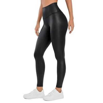 Afbeelding van CRZ yoga Damesbroek met zakken hoge taille, legging voor joggen, sport of casual, 71 cm, Zwart