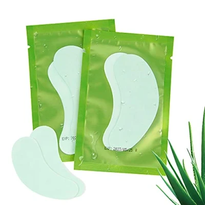 Afbeelding van Lunamoon 50 paar oogpads voor wimperextensions, wimperlifting, kleuring, wimpers, kleur groen