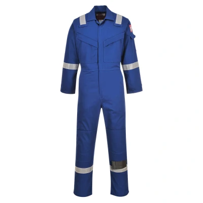 Afbeelding van Portwest FR50 Reflecterend pak voor heren, antistatisch en vuurvast, met bescherming tegen elektrische boog, 350 g, koningsblauw, 4XL