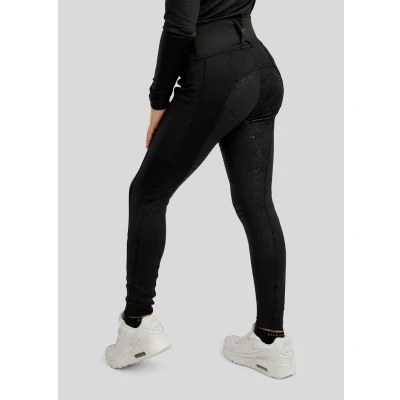 Image de Montar Legging d&#039;Équitation MoErina Junior Full Grip Noir