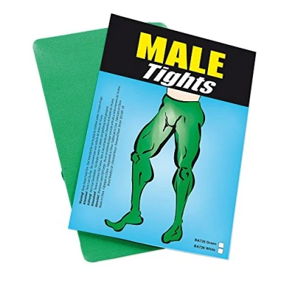 Afbeelding van Modieuze groene panty voor heren, perfect accessoire Kerstmis, Halloween, fitness, sport, dans, mode, theaterliefhebbers en meer