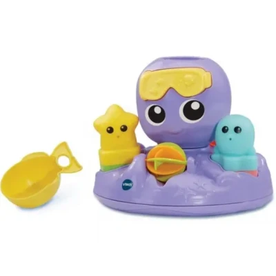 Afbeelding van VTech Baby Spetter &amp; Draai Octopus Interactief Speelgoed Badspeelgoed 1 tot 5 jaar