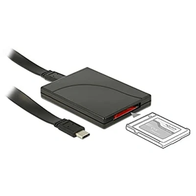 Afbeelding van Delock USB 3.0 Kaartlezer CFX (USB C), Geheugenkaartlezer, Zwart