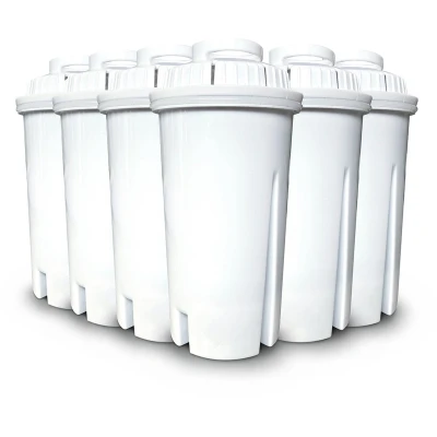 Afbeelding van CASO Vervangende waterfilter (set van 6) voor warmwaterdispensers, verbetering de waterkwaliteit, vermindering kalk, chloor en schadelijke stoffen, 5 laags filterprincipe