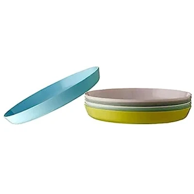 Afbeelding van Kalas 6 stuks kunststof borden, pastelkleuren, 19 x 2 cm