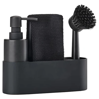Afbeelding van ZONE keukenset 4dlg SINGLES black 22p048 ceram./si222382011