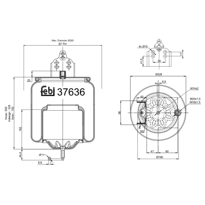 Afbeelding van Febi Bilstein Veerbalg 37636