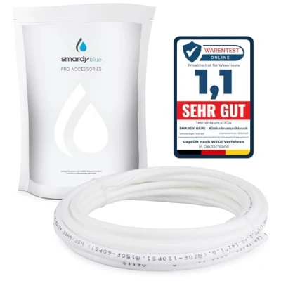 Afbeelding van smardy 10 Meter waterslang Koelkastslang 6,35mm (1/4&quot;) voor side by koelkast, waterfilter, omgekeerde osmose (RO) filtersysteem, aquarium