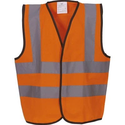 Afbeelding van Yoko Signalisatievest voor kinderen met 2 Banden &amp; Bretels YHVW100CH Hi Vis Orange