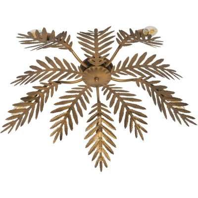 Afbeelding van QAZQA Vintage plafondlamp goud 70 cm 5 lichts Botanica