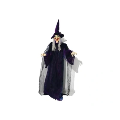 Afbeelding van Europalms Halloween figuur Heks, geanimeerd 175cm decoratie versiering accessoires feestjes