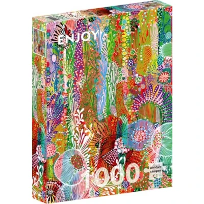 Afbeelding van Enjoy Puzzle Floral Curtain 1000 Teile.