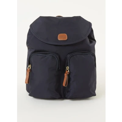 Afbeelding van Bric&#039;s X Travel City Rugzak Met Leren Details Donkerblauw