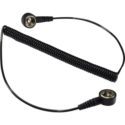 Afbeelding van TRU COMPONENTS SpKL 10 366 KK ESD aardingskabel 3.66 m Drukknop mm
