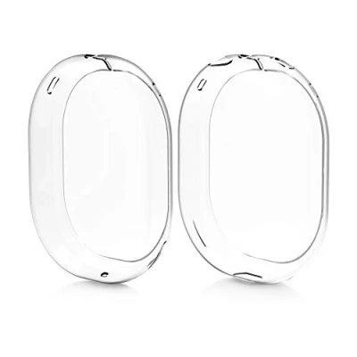 Afbeelding van kwmobile koptelefoon hoes van TPU geschikt voor Apple AirPods Max 2x hoofdtelefoon in transparant
