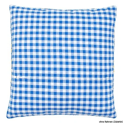 Afbeelding van Kussenrug met rits blauw 45 x cm 0154661