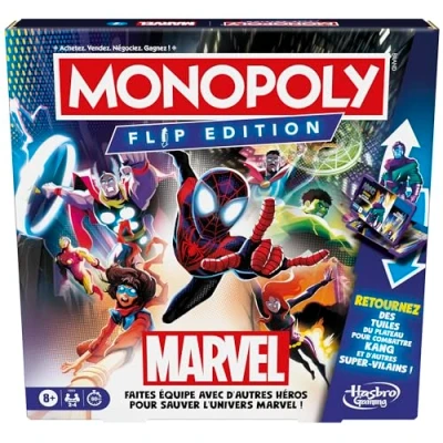 Image de Monopoly Flip Edition : Marvel, Jeux de Société, Des 8 ans