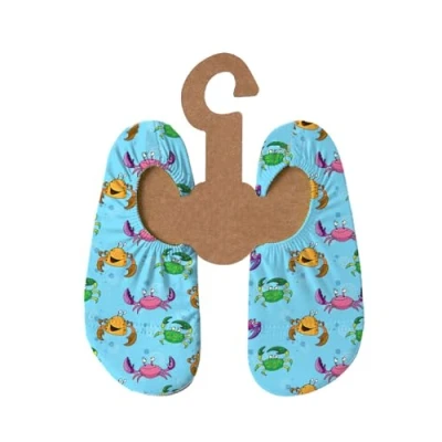 Afbeelding van Slipstop chaussures de plage antidérapantes pour enfant, sport, bain, vacances, unisexe, protection solaire UPF 50+, Bubba Crabe, 27/29 EU