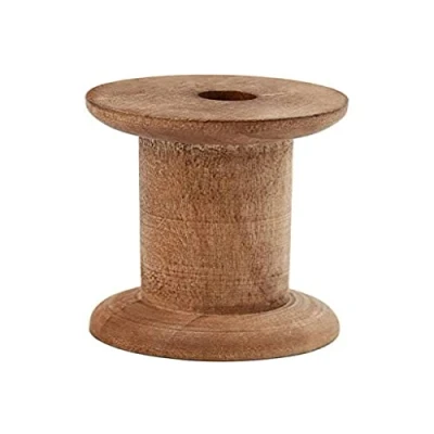 Afbeelding van Houten Spoel 70 mm Hoog 30+48 Diameter voor Creatief Handwerk 10 Stuks